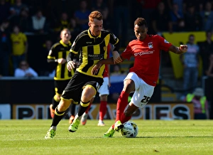 Intense Rivalry: Naylor vs Murphy's Fierce Tackle in Sky Bet League One Clash (Burton Albion vs Coventry City)