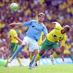 Images Dated 7th May 2011: Intense Rivalry: Simeon Jackson vs. Martin Cranie Clash in Coventry City vs