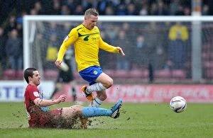 Images Dated 9th March 2013: Intense Tackle: Gary McSheffrey vs Mark Duffy - Npower League One Clash between Coventry City