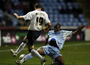 Images Dated 2007: Isaac Osbourne vs. Jon Walters: Intense Moment in Coventry City vs