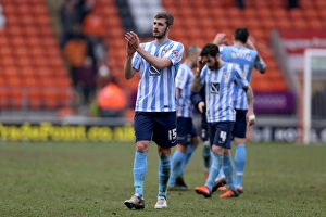 Season 2015-16 Prints: Jack Stephens Emotional Farewell: Coventry City's Triumph at Bloomfield Road (Sky Bet League One)