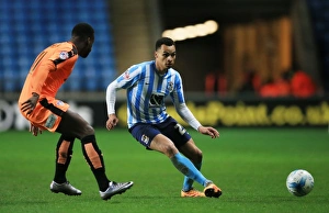 Jacob Murphy in Action: Coventry City vs Colchester United, Sky Bet League One at Ricoh Arena