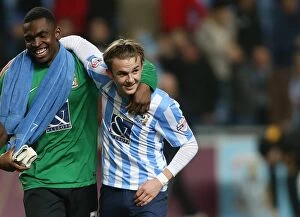 Images Dated 26th December 2015: James Maddison and Reice Charles-Cook: Coventry City's Jubilant Winning Moment Against Port Vale