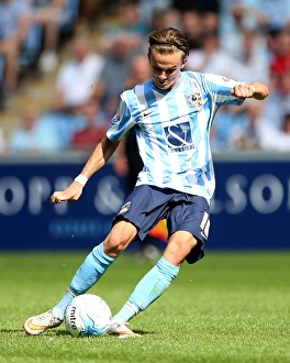 Sky Bet League One - Coventry City V Wigan Athletic - Ricoh Arena Prints: James Maddison Takes a Free Kick for Coventry City at Ricoh Arena (Sky Bet League One: Coventry City vs Wigan Athletic)