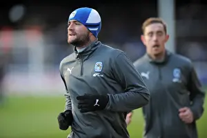 Images Dated 2011 December: James McPake Faces Off Against Peterborough United in Coventry City's Championship Clash at London Road (17-12-2011)