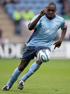Images Dated 2009 October: Jermaine Grandison in Action: Coventry City vs Reading, Championship 2009, Ricoh Arena