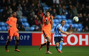 Images Dated 2016: Jodi Jones Charges Forward Against Colchester United Defenders - Coventry City vs Colchester United