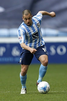 Joe Cole in Action for Coventry City against Millwall at Ricoh Arena, Sky Bet League One