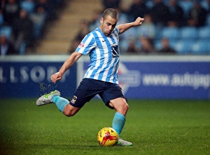 Images Dated 2015 November: Joe Cole Scores Coventry City's Fourth Goal in Sky Bet League One Match Against Barnsley