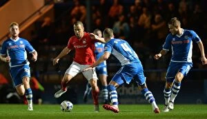 Images Dated 20th October 2015: Joe Cole vs Jim McNulty: A Battle for Possession in Coventry City's Sky Bet League One Clash at