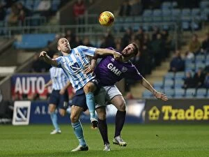 Images Dated 26th December 2015: Joe Cole vs. Richard Duffy: A Riveting Rivalry Unfolds in Coventry City vs
