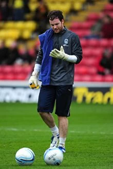 Images Dated 17th March 2012: Joe Murphy with Coventry City Ball at Vicarage Road during Npower Championship Match vs