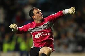 Images Dated 28th August 2012: Joe Murphy's Spectacular Save: Coventry City Stuns Birmingham City in Capital One Cup Upset