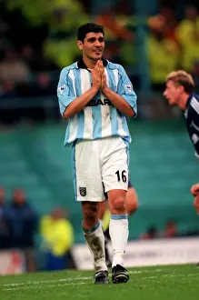 Images Dated 2000: John Aloisi's Disbelief: A Missed Opportunity for Coventry City Against Tottenham Hotspur (FA Carling Premiership)