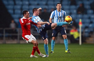 Images Dated 2015 November: John Fleck: Coventry City vs Barnsley - Sky Bet League One Intense Moment at Ricoh Arena