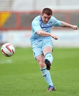 Images Dated 4th August 2012: John Fleck Leads Coventry City in Pre-Season Friendly at Accrington Stanley's Crown Ground