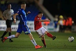 Season 2015-16 Prints: John Fleck Shooting for Coventry City against Peterborough United in Sky Bet League One at ABAX Stadium