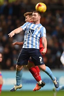 Images Dated 21st November 2015: John Fleck's Aerial Victory: Coventry City vs Gillingham, Sky Bet League One