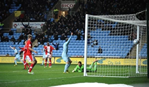 Images Dated 2012 November: John Fleck's Thrilling First Goal for Coventry City: A Moment to Remember at Ricoh Arena vs
