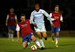 Images Dated 2012 October: Johnstones Paint Trophy Showdown: McGoldrick vs. Kerr - York City vs. Coventry City
