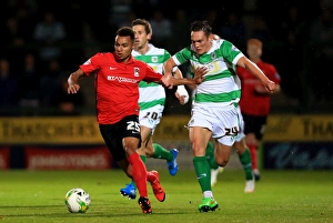 Images Dated 2015: Johnstones Paint Trophy - Southern Section - Second Round - Yeovil Town v Coventry