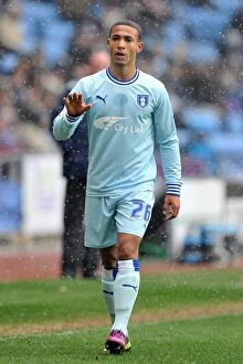 Images Dated 4th February 2012: Jordan Clarke in Action: Coventry City vs Ipswich Town, Npower Championship (04-02-2012)