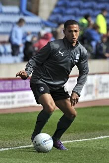Images Dated 14th April 2012: Jordan Clarke Focused: Coventry City's Pre-Match Ritual at Burnley's Turf Moor (Npower Championship)
