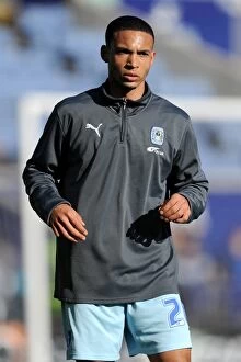Images Dated 3rd March 2012: Jordan Clarke's Defiant Stand: Coventry City vs. Leicester City, Npower Championship (03-03-2012)