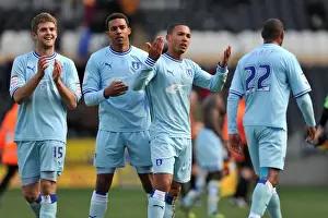 31-03-2012 V Hull City, KC Stadium Prints: Jordan Clarke's Euphoric Moment: Coventry City's Championship Victory over Hull City (31-03-2012)