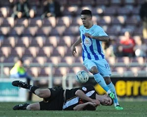 Images Dated 16th March 2014: Jordan Willis vs Port Vale: Coventry City Football Clash in Sky Bet League One (16-03-2014)