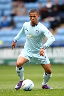 Images Dated 2012 April: Jordon Clarke vs Peterborough United: Npower Championship Showdown at Ricoh Arena (07-04-2012)