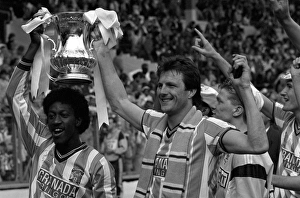Trending: Jubilant Coventry City Players Dave Bennett and Keith Houchen Celebrate FA Cup Victory over Tottenham Hotspur