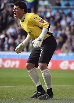 Images Dated 7th March 2009: Keiren Westwood in Action: Coventry City vs Chelsea - FA Cup Sixth Round at Ricoh Arena