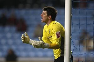 Images Dated 12th January 2010: Keiren Westwood: Coventry City's FA Cup Guardian at Ricoh Arena vs Portsmouth (January 12, 2010)