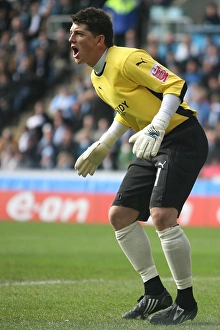 Images Dated 2009: Keiren Westwood in FA Cup Sixth Round Action: Coventry City vs