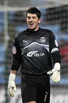 Images Dated 1st February 2011: Keiren Westwood Stands Firm: Coventry City vs Nottingham Forest Npower Championship Showdown