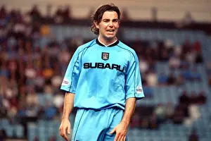 Prints of Keith O Neill, Coventry City Nationwide League Division One Prints: Keith O'Neill in Action: Coventry City vs Nottingham Forest (Nationwide League Division One)