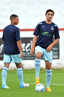 Pre Season Friendly - Accrington Stanley V Coventry City - Crown Ground Prints: Kevin Malaga in Action: Coventry City vs Accrington Stanley - Pre-Season Friendly at Crown Ground