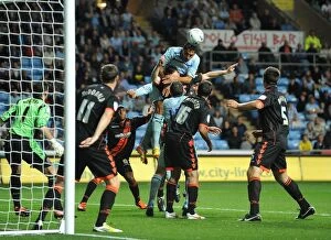 Images Dated 21st August 2012: Kevin Malaga Wins the Ball: Coventry City vs Sheffield United (Npower League One, 2012)