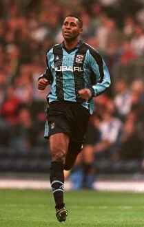 Images Dated 28th September 1997: Kyle Lightbourne in Action: Blackburn Rovers vs Coventry City (FA Carling Premiership)
