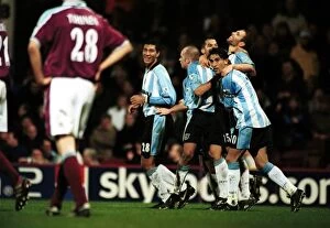 Images Dated 12th February 2001: Last-Minute Drama: Coventry City's Thrilling Goal at Upton Park vs