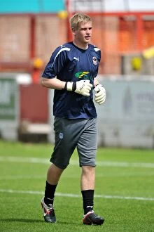 Pre Season Friendly - Accrington Stanley v Coventry City - Crown Ground Collection: Lee Burge in Action: Coventry City FC's Goalkeeper at Pre-Season Friendly vs Accrington Stanley at