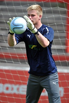 Lee Burge in Action: Coventry City Goalkeeper at Pre-Season Friendly vs Accrington Stanley