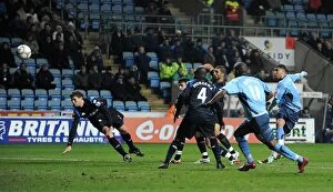 Images Dated 12th January 2010: Leon Best Scores First for Coventry City Against Portsmouth in FA Cup Third Round Replay