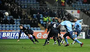 Images Dated 2010: Leon Best Scores First for Coventry City Against Portsmouth in FA Cup Third Round Replay
