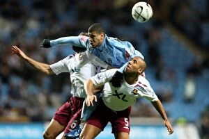 Images Dated 30th October 2007: Leon Best's Aerial Dominance: Coventry City vs West Ham United in Carling Cup Fourth Round
