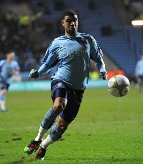 Images Dated 12th January 2010: Leon Best's Thrilling FA Cup Performance: Coventry City vs Portsmouth (12-01-2010)