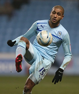 Images Dated 2013 January: Leon Clarke in Action: Coventry City vs Tranmere Rovers