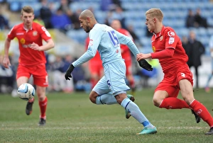 Images Dated 2013: Leon Clarke Nets First Goal for Coventry City Against Crewe Alexandra at Ricoh Arena (Npower League One)