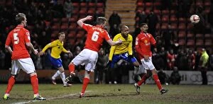 Images Dated 20th February 2013: Leon Clarke Scores Coventry City's Second Goal in Johnstones Paint Trophy Final vs Crewe Alexandra